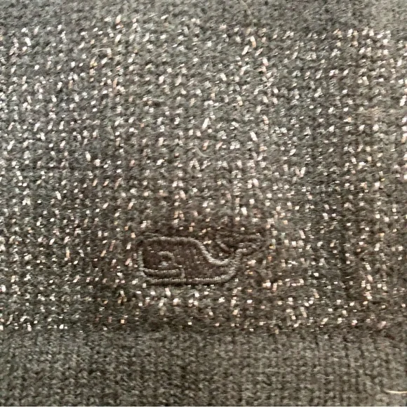 Vineyard Vines metallic‎ silver and black striped wool sweater dress size xs - Picture 7 of 8